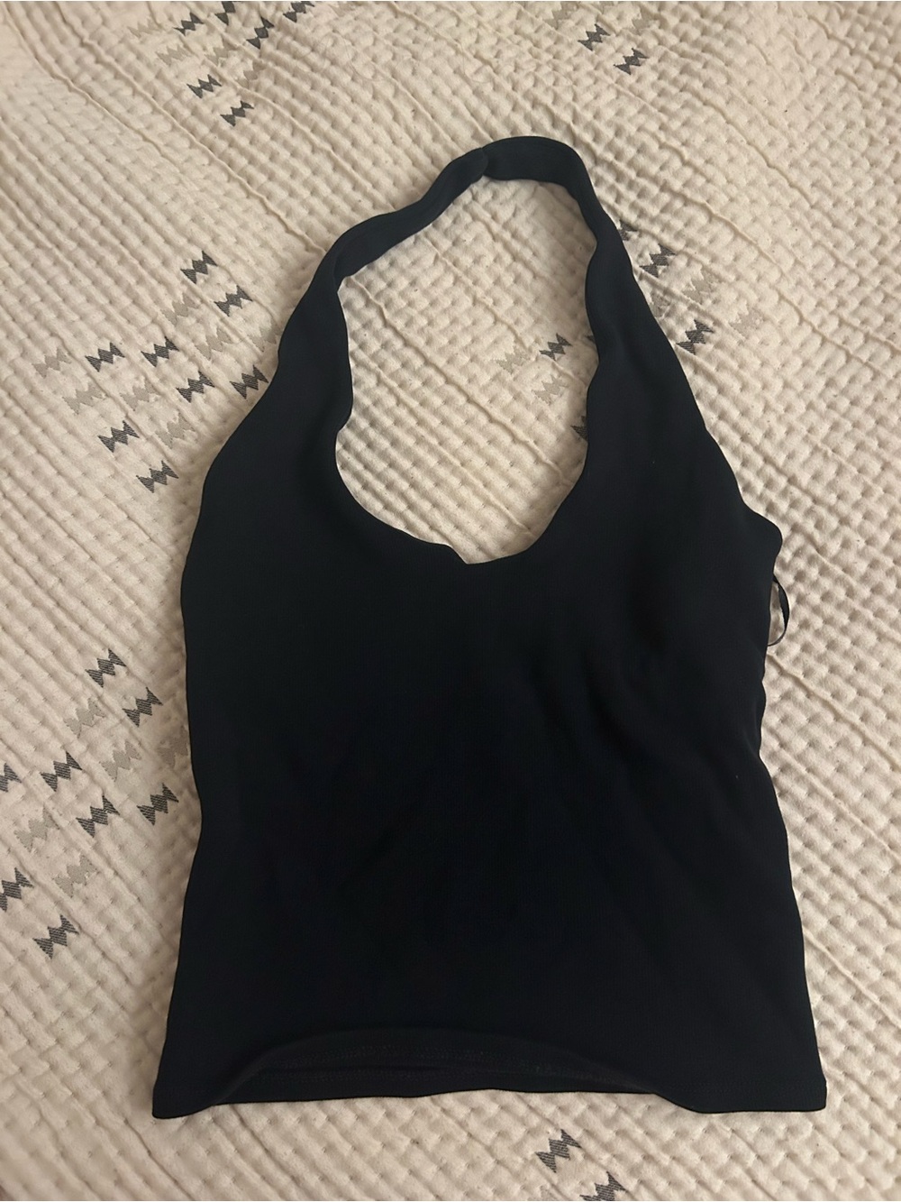 ZARA Black Halter Crop Top